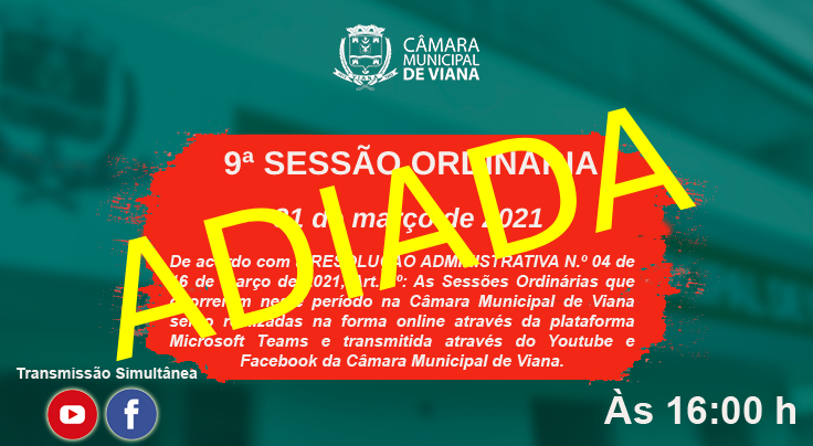 9ª sessão adiada