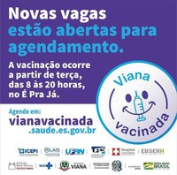 Aplicação de vacina continua por toda essa semana! #Vianavacinada #Juntosnocombateaovirus