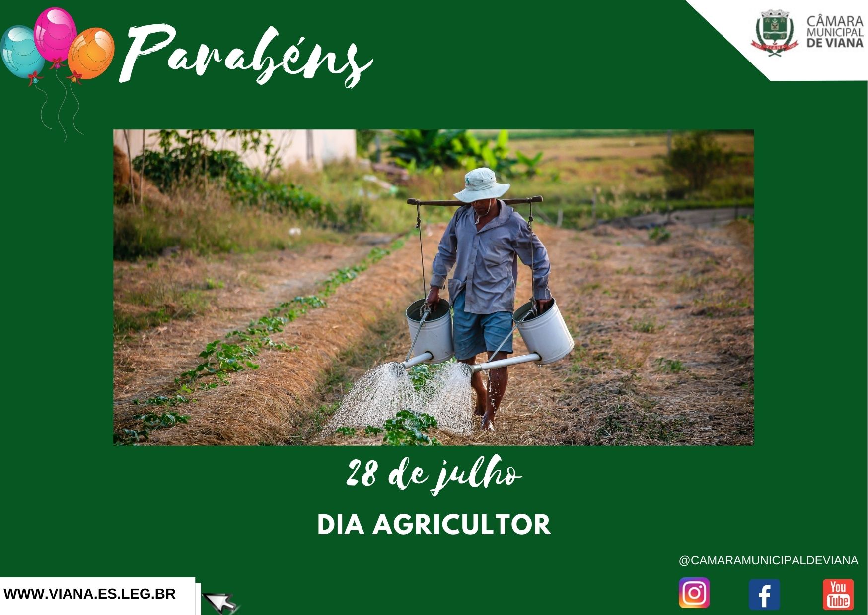 Dia 28 de julho, dia do Agricultor! 