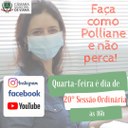 Não percam a 20° Sessão Ordinária, hoje às 16h!