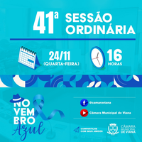 PAUTA DA QUADRAGÉSIMA PRIMEIRA (41ª) SESSÃO ORDINÁRIA 