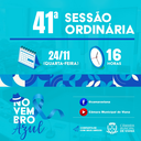 PAUTA DA QUADRAGÉSIMA PRIMEIRA (41ª) SESSÃO ORDINÁRIA 