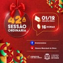 PAUTA DA QUADRAGÉSIMA SEGUNDA (42ª) SESSÃO ORDINÁRIA 