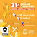 PAUTA DA TRIGÉSIMA PRIMEIRA (31ª) SESSÃO ORDINÁRIA 