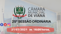 PAUTA DA VIGÉSIMA QUINTA (25ª) SESSÃO ORDINÁRIA 